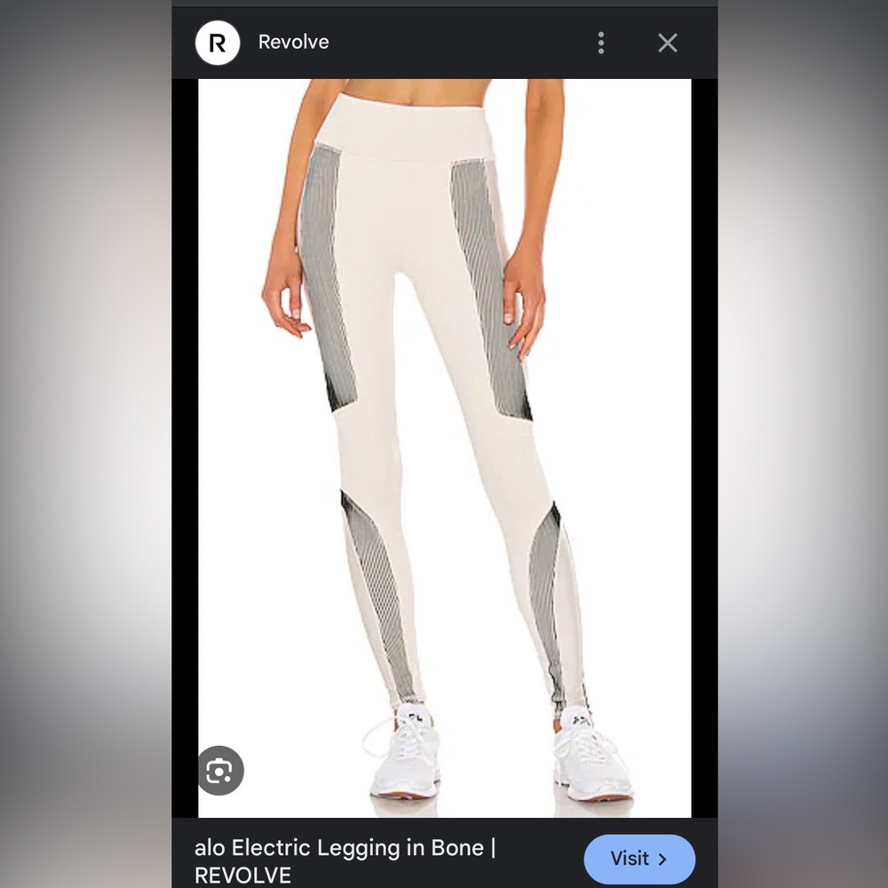 ALO Electric Yoga High-Waist Legging in Bone